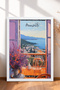 6 Piece La Dolce Vita Landscapes Framed Painting Set Italy Posters Wall Decor Sixmx13 - 3