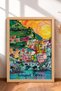 6 Piece Tutto Bene Italy Framed Painting Set Italy Posters Living Room Kitchen Gallery Wall Sixmx09 - 4
