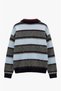 Blue Arun Polo Collar Striped Sweater - 2