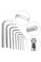 9 Pieces Steel Allen Key Set Short Flat Corner Allen Key Kit - 2