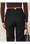 Women's Cashmere Fabric Plazzo High-Waisted Trousers - 3