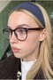 Clubmaster Unisex Brown Framed Vintage Oval Ultra Light Blue Block Blue Light Filter Screen Glasses - 3