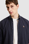 Men's Navy Blue Regular Fit 100% Cotton Long Sleeve Basic Shirt 50329685-Vr033 - 3