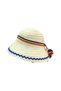 Large hat, blue, Maramures straw hat - 3