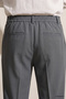 Relaxed Fit (No Pile) Dull Green Striped Jogger Pants - 7