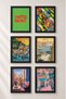 6 Piece Tutto Bene Italy Framed Painting Set Italy Posters Living Room Kitchen Gallery Wall Sixmx09