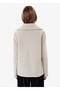 Relax Fit Double-Breasted Beige Alpaca Coat - 5