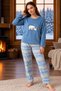 Warm and Soft Velvet Pajama Set - 2
