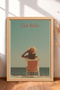 6 Piece Women Figures on the Beach Framed Painting Set Italy Posters Wall Decor Sixit12 - 2