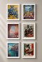 6 Piece Carnival and Lemon Tree Framed Painting Set Italy Posters Wall Decor Sixmx48