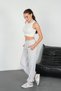 Women's High-Lace-Up Elastic Waist Wide-Leg Casual Sweatpants - 7