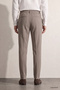 Relaxed Fit (No Pile) Beige Striped Jogger Pants - 2