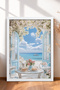 6 Piece Floral Sea Windows Framed Painting Set Italy Posters Wall Decor Sixit20 - 4