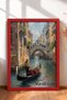 6 Piece Full Moon and Night Table Framed Painting Set Italy Posters Wall Decor Sixmx44 - 2