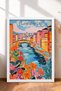6 Piece Floral Italian Cities Framed Painting Set Italy Posters Wall Decor Sixit04 - 3