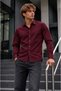 Men's Classic Collar Burgundy Premium Shirt