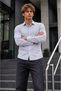 Men's Classic Collar Gray Premium Shirt - 4