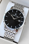 Men's Wristwatch with Calendar Steel Case&Band Bracelet Silver Color Sddk120