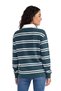 Thin striped long sleeve polo collar t-shirt - 2