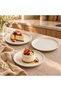 Bilbao 3-Piece 18 cm Cream Flat Plate Set - 3