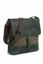 Genuine Leather Waxed Canvas Unisex Postman Shoulder Bag – Daily Use Office Tablet Waterproof – 7197 - 2
