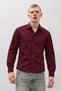 Men's Classic Collar Casual Burgundy Shirt
