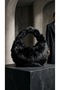 Black Plush Women's Clutch Bag—Soft, Fur-Lined Mini Shoulder Bag CANEDR08 - 4