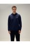 6Wm2005-Nv Men's Hooded Sweatshirt, Navy Blue. - 3