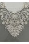 French Lace Hürrem Model Linen Gardenia Luxury 3-Piece Runner Living Room Coffee Table Cover - 3