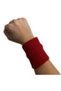 Delux Series Clothing Fitness Tennis Hvl-Red Towel Wristband Red 12 Pack - 2