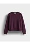 5Wf3553-Brd Women's Sweatshirt Burgundy