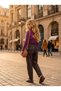 Girl's 3 Piece Zippered Jacket, Blouse and Wide Leg Pants Set Bag Included 2010-m - 2