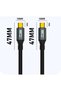 كابل USB C إلى USB C قصير، 0.5 متر، USB 3.2 الجيل الثاني، كابل شحن سريع، نقل بيانات عالي السرعة 20 جيجابت في الثانية - 2