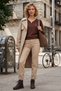 Light Brown V-Neck Long Sleeve Ribbed Collar with Buckle Glitter Casual Knitwear Sweater 62 59 - 5
