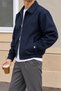 Men's Oversize Double-Way Zipper 100% Cotton Jacket – Comfortable Fit, Elastic, Daily and Casual Style - 3