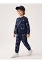 Boy's Soft Textured Printed Tracksuit Set - 2