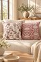 Set of 2 Decorative Cushion Covers with Piping and Digital Print 43X43 cm - Rose Mist - 2