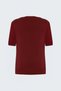 Short Sleeve Knitwear with Buttons on the Shoulders Red - 5