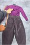 Girl's 3 Piece Zippered Jacket, Blouse and Wide Leg Pants Set Bag Included 2010-m - 5