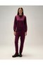 5Wf3553-Brd Women's Sweatshirt Burgundy - 3