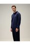 6Wm2005-Nv Men's Hooded Sweatshirt, Navy Blue. - 7