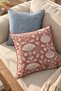 Set of 2 Decorative Cushion Covers with Piping and Digital Print 43X43 cm - Rose Mist - 5
