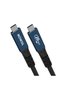 كابل USB4 بطول 1 متر - كابل USB-C متوافق مع Thunderbolt 3، نقل بيانات بسرعة 20 جيجابت في الثانية، فيديو بدقة 4K@60Hz، شحن سريع بقدرة 100 واط.