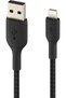 كابل شحن سريع مضفر من نوع Lightning إلى USB-A بطول 1 متر باللون الأسود - 2