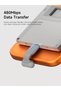 كابل USB-C على شكل حرف U بزاوية 180 درجة، كابل شحن سريع قصير مسطح بقوة 60 واط 20 فولت/3 أمبير، نقل بيانات بسرعة 480 ميجابت في الثانية - 4