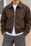 Men's Oversize Double-Way Zipper 100% Cotton Jacket – Comfortable Fit, Elastic, Daily and Casual Style - 2
