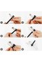 Silicone Cable Ties, 40 Pcs Reusable Zip Ties, Black, Self-locking, Five-hole, Adjustable, Suitable - 4