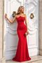 Glittery Evening Dress Asymmetrical Fabric Collar Strap Dress - 4