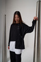 Luna Pants Suit with Shirt Detail on the Inside 920 Black - 2