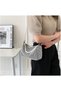 Rhinestone Clutch, Silver Chain Wedding Bag - 2